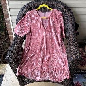 Try! This Pink Velvet Dress 1X